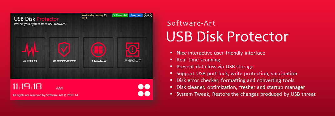 Software-Art USB Disk Protector Banner